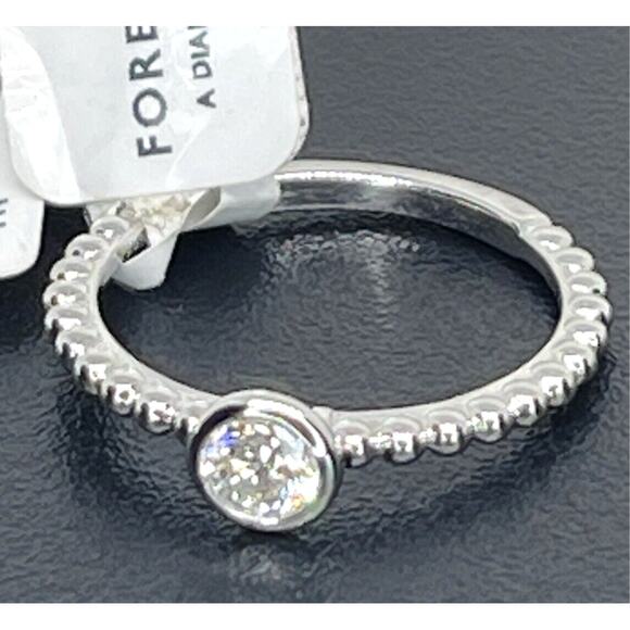 De Beers Forevermark Natural Diamond 18K Solid Gold Ring (1/4 ct) SZ 6.5 Luxury - Picture 16 of 16